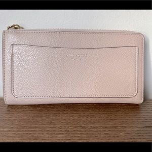 Kate Spade Wallet | “Eva” continental zip wallet, blush color, large